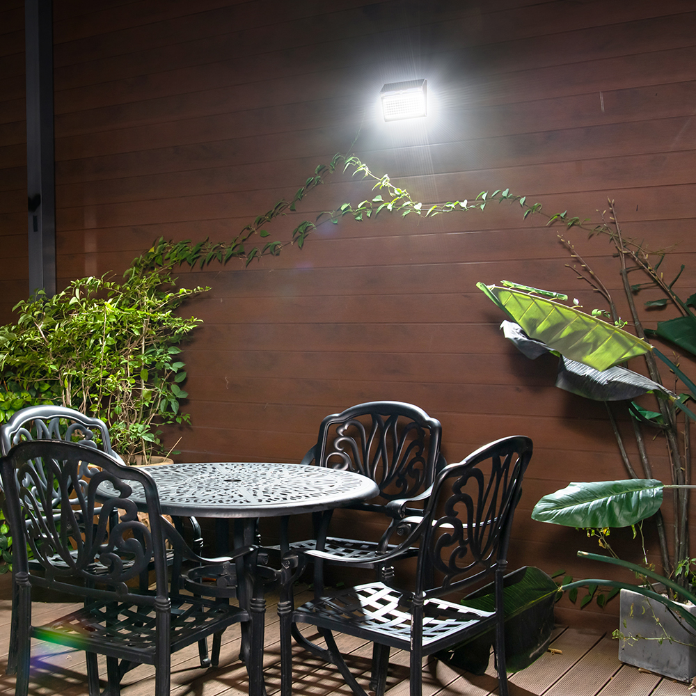 4 Lighting Modes Led Solar Outdoor Wall Porch Light With Motion Sensor IP65 Protection