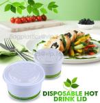 7oz eco-friendly biodegradable cornstarch cpla cups,CPLA Paper Cup Lid