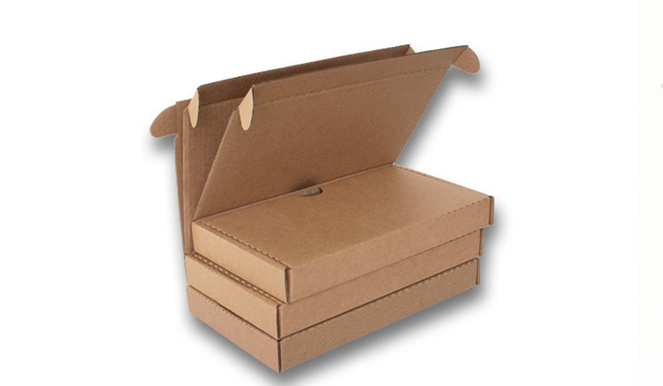Degradable Corrugated Gift Box Shipping Kraft Easy Fold Mailers Full Protection