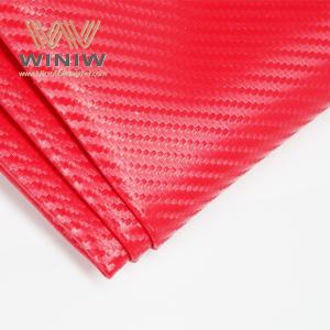 China Red Carbon Fiber Artificial Leather Cloth Ice Hockey Gloves Leather wholesale