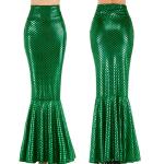 Breathable Mermaid Tail Halloween Costume 90% Polyester 10% Spandex Material