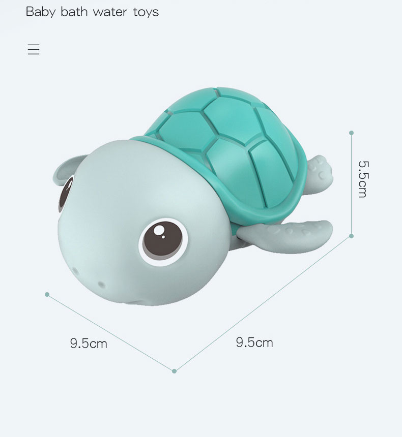 Water Bath Toy for Toddlers 1-3 Years Old Cute Animal Clockwork Bathtub Swimming Pool