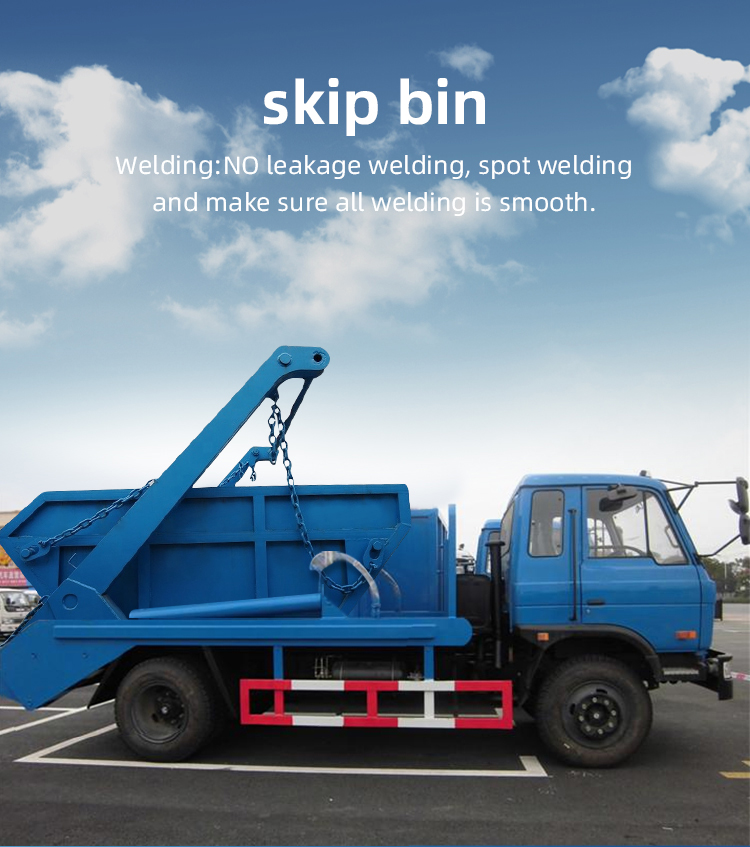4 Yards Construction Waste Transport Skip Bin Heavy Metal Garbage Container