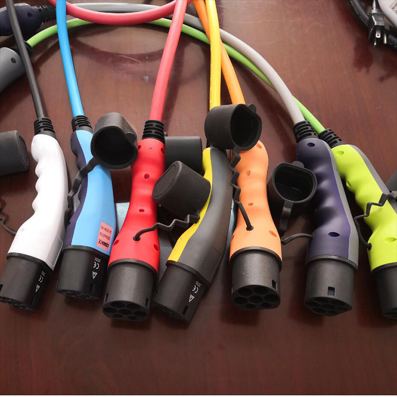 5pin 250V 32A Electric Car Charging Cable EV Type 2 Copper PVC Material