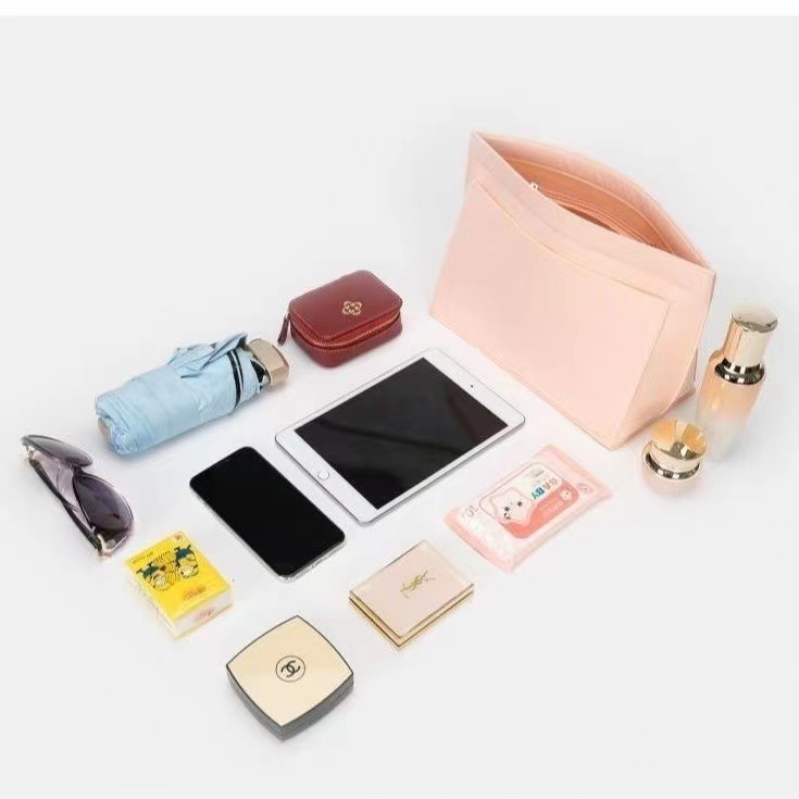Purse Organizer Insert For Handbags & Base Shaper Set, Felt Organizer Insert Large Tote, Bag Organizer With Zipper Sizes, Fit Speedy Neverfull MM City
