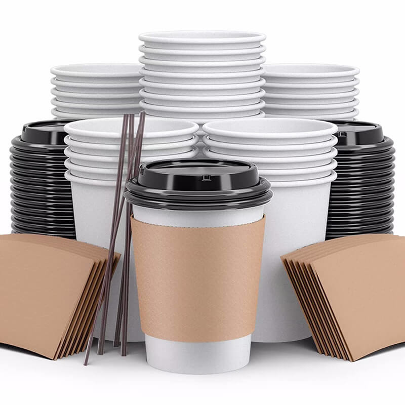 Biodegradable Corrugated Paper Cup Sleeve Compatibility Fits Most Cup Sizes