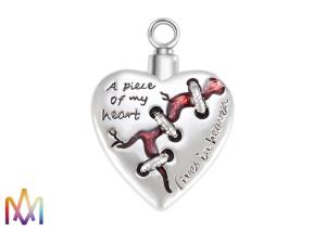 China 23.5g Heart Memorial Charms For Ashes wholesale