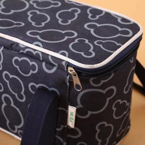 China Black Extra Large Insulated Cooler Bag / Square Insulated Beach Tote Cooler Bag wholesale