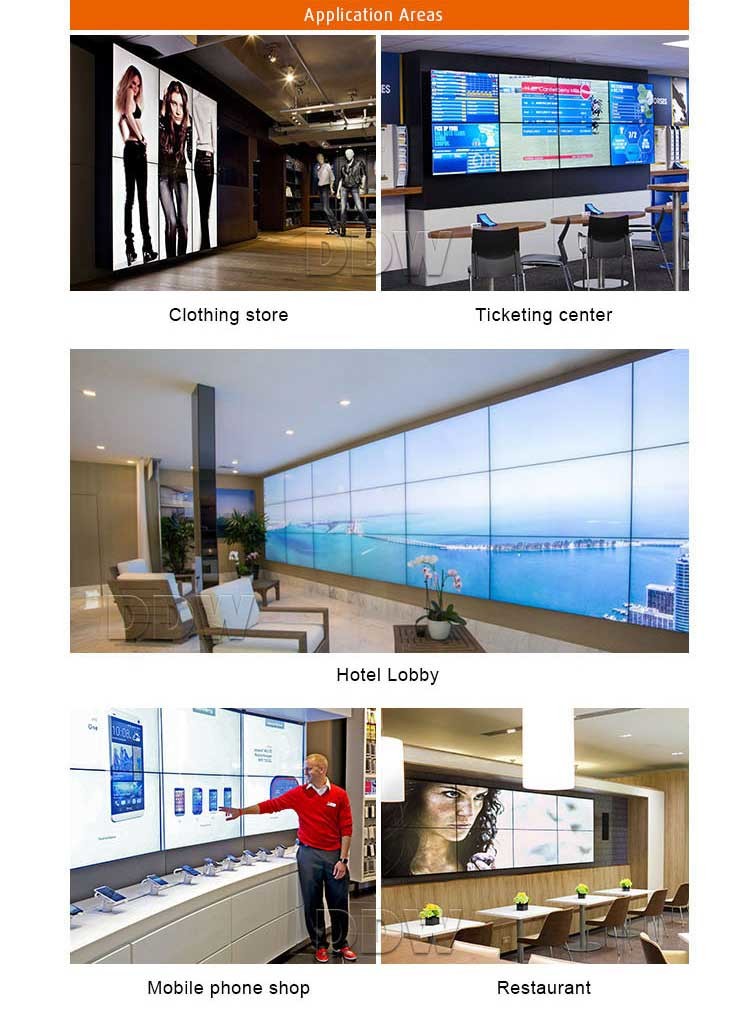 HD 55" LCD 2x3 Video Wall , Physical Resolution 1920x1080 Conference Room Video Wall