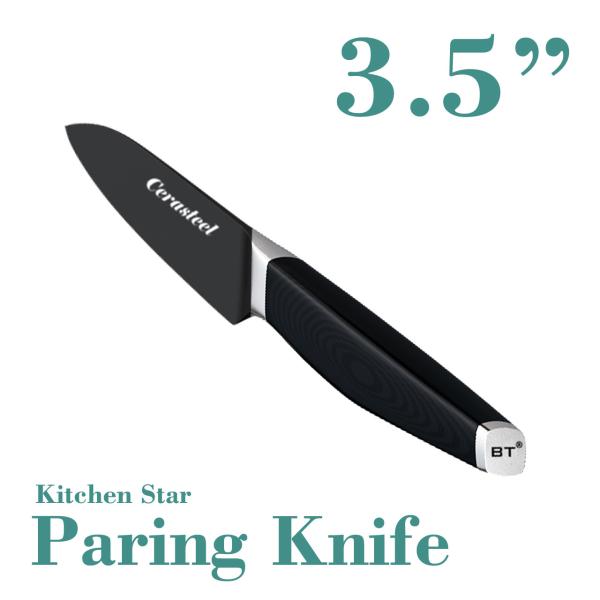 Professional 3.5" Paring Knife Tough Steel Blade Body 3 Layers Welding