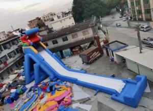China Large 35m Commercial Inflatable Slide Fire Retardant UV Protective wholesale