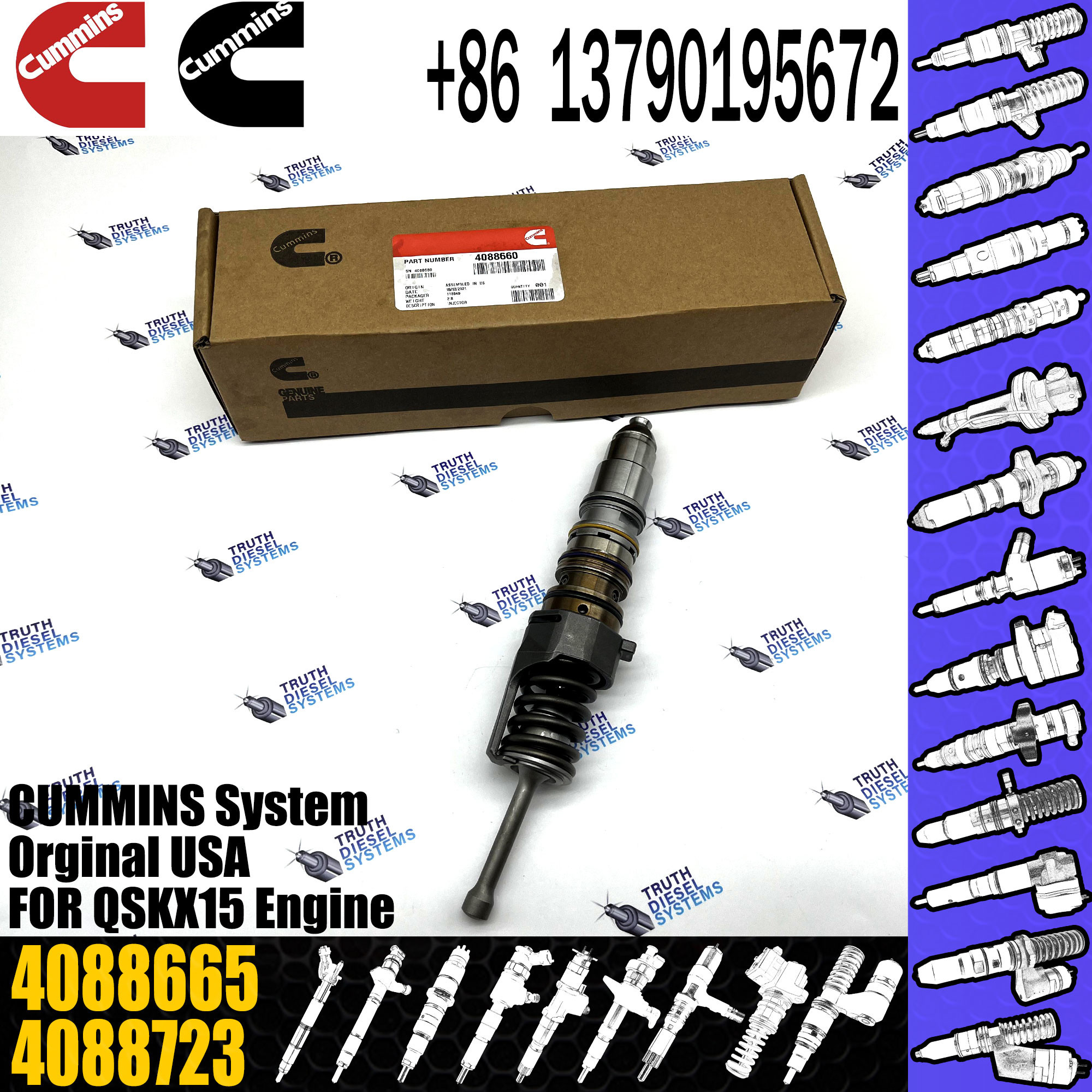 Diesel Fuel Injector common rail injector 4061851 4088327 4088665 3411753 3095040 3080429 3411756 4061851 4062567
