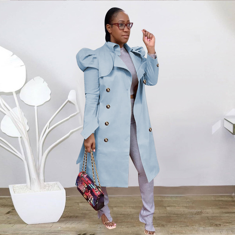 2020 hot sale fashion women's long trench coat waterproof jacket high quality jackets and coats