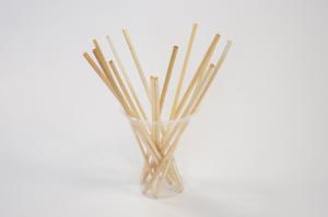 China Natural Straw Eco Friendly 3-5mm 200mm Biodegradable Compostable wholesale