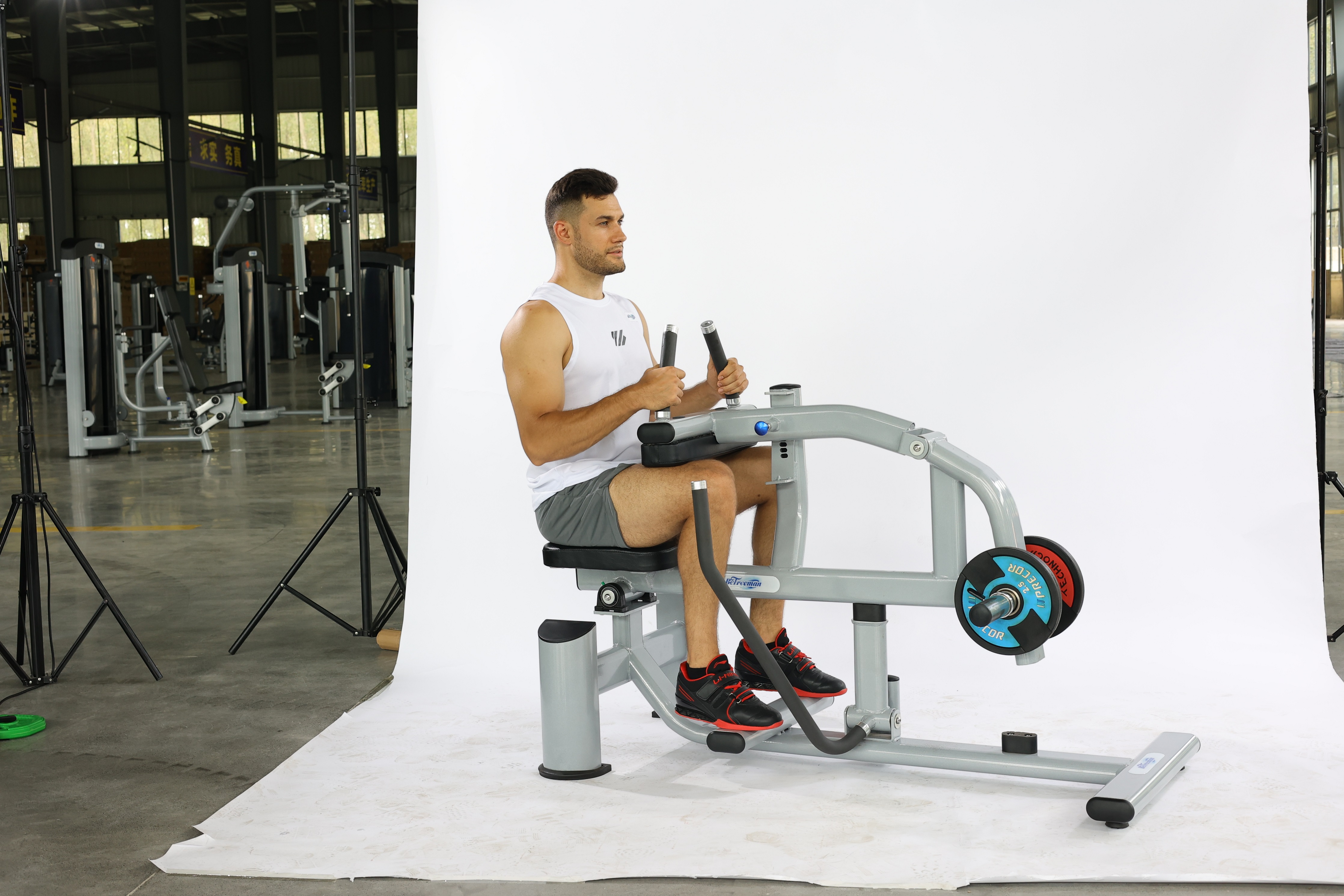 Fitness Equipment Seat Adjustable Calf Raises Strength Training Seated Calf Machine