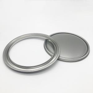 China Tinplate Material Metal Can Lids For Paint Cans 0.23mm Thickness 10mm Depth wholesale
