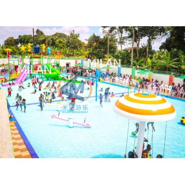 Attractive Outdoor Splash Pad Circular Rings High Durability