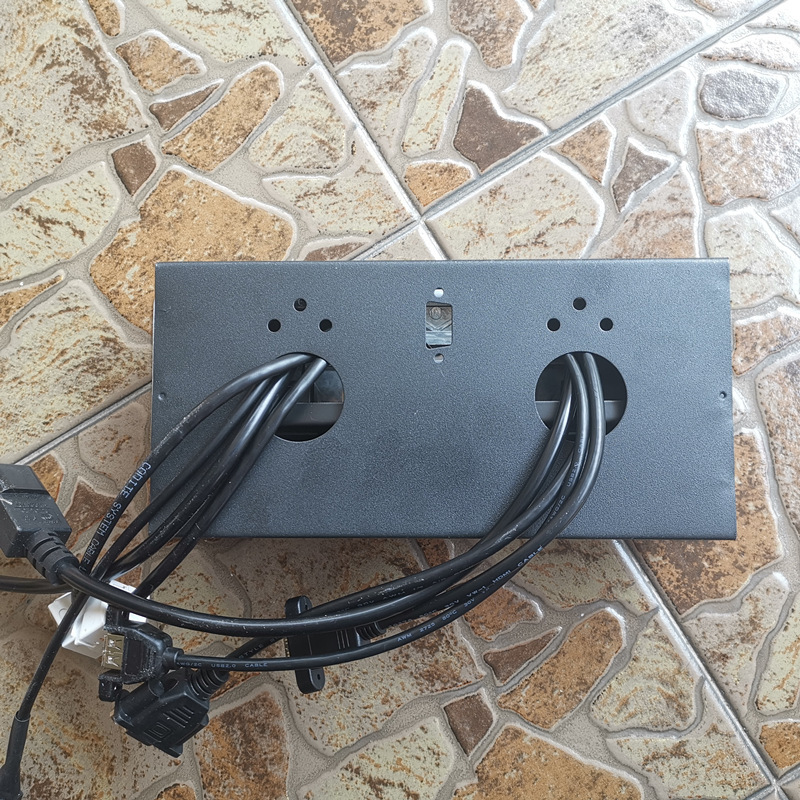 Vertical Table Desk Power Outlet with Pneumatic Automatic Multimedia Data Pop Up Socket