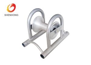 China Aluminium Straight Line Cable Rollers Narrow Trench Cable Pulling Pulley wholesale