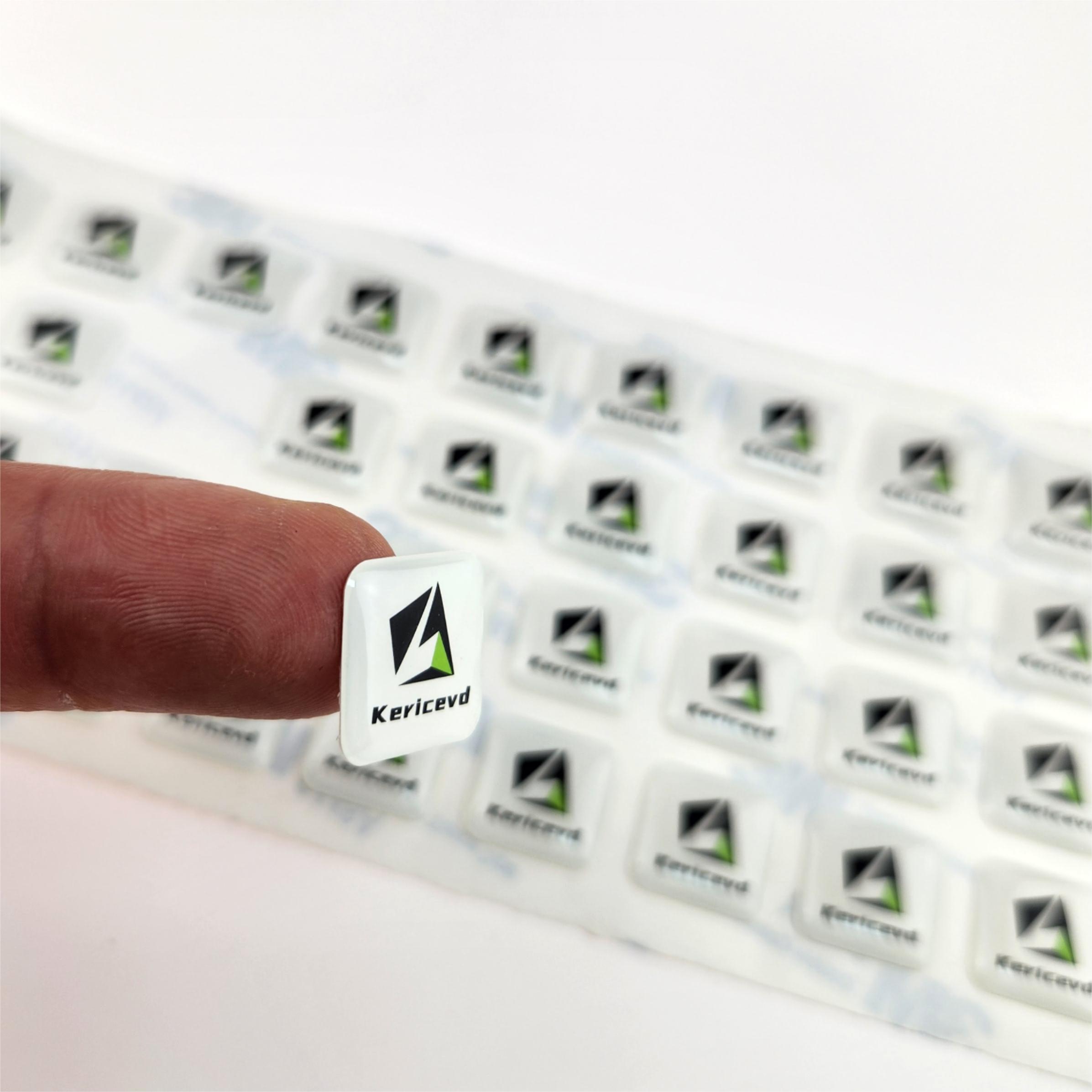 Custom 3D Epoxy Stickers Dome Custom Vinyl Stickers Scratch Resistant