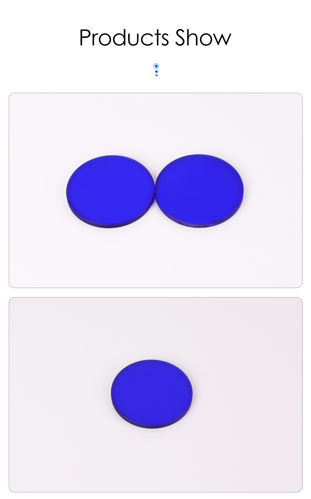Factory Custom Blue Optical Filter Glass QB29 BG25 B-380 For Fire Watch Glass Cyanine optical glass