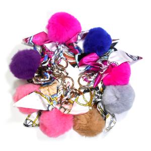 China OEM Fur Ball Keychain wholesale
