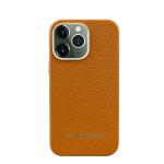 Leather Phone Case for iPhone 15 Pro Magnetic Wireless Charging Mobile Phone