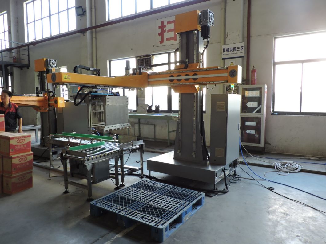 Automatic Coordinate Palletizer Machine for Oil Products Stacking