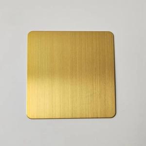 China 201 304 316 PVD Coated Stainless Steel Sheet With Anti Finger Print Stainless Steel Plate wholesale