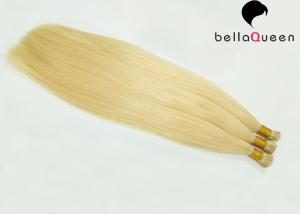 China Soft Feeling 613# Golden Blonde I Tip Hair Extensions Of 100g For One Bundle wholesale