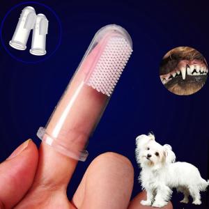 China Personalized Soft Pet Finger Toothbrush , Repeatable Dog Finger Toothbrush wholesale