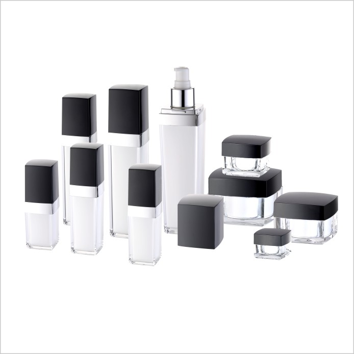 Square Hair Gel Cosmetic Cream Jar Personal Care Face Eye Cream Jar