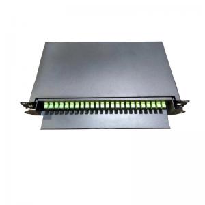 China Rack Mount 19 Inch Fiber Optic Patch Panel For Single Mode Or Multimode Cable Type wholesale
