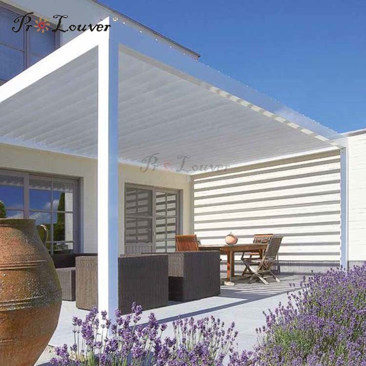 Sun Shade Opening Roof, Outdoor Rainproof Roof Louver, Aluminum Pergola