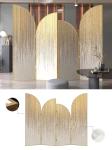 Modern Stainless Steel Hotel Furniture Mobile Screened Room Dividers Shielding