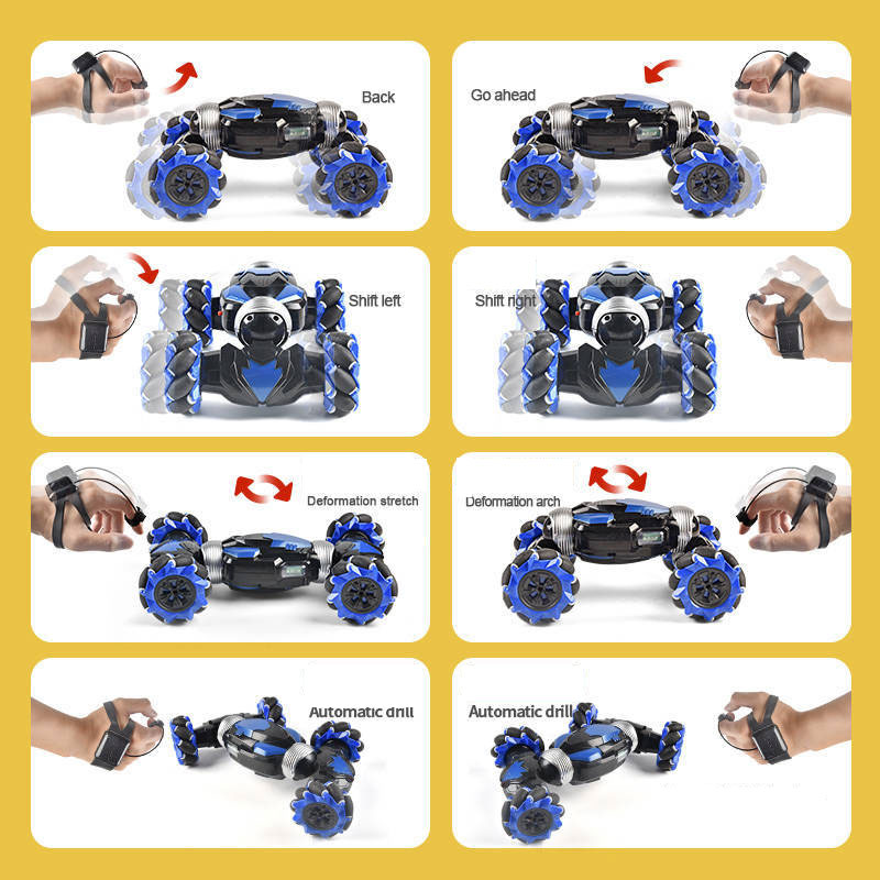 Hand Gesture Sensing RC Crawler Stunt Car Four-Wheel Drive Remote Control Toy for Boys