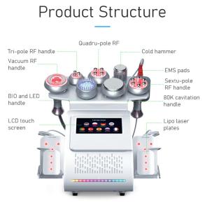 China 60Hz Laser Cavitation Machine RF Vacuum Cupping Therapy LED Microcurrent Weight Loss Machine wholesale