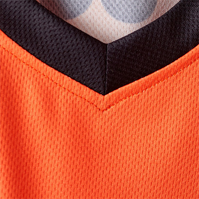 Orange Competition Blank Basketball Jerseys V Neck Soccer Jersey Sportswear