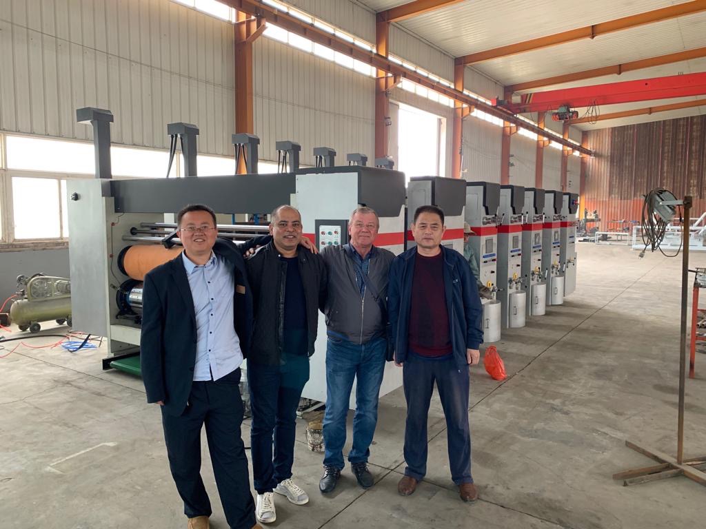 Cartons Packaging Type Corrugated Board Making Equipment 3/5/7 Layer Production Line