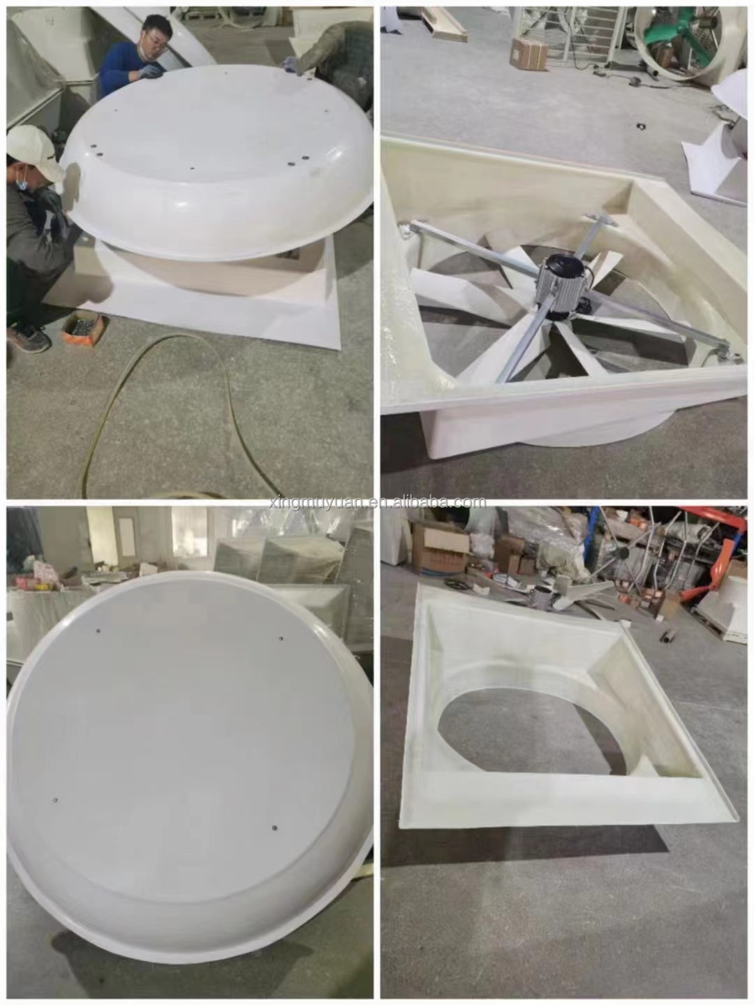 Cooling Poultry Farm Exhaust Fan Warehouse Greenhouse Ventilation Fan Fiberglass Steel Roof Fan