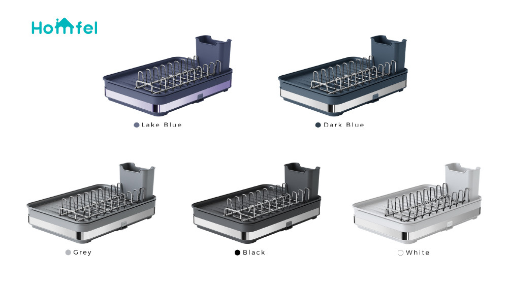 Stainless Steel Kitchen Dish Drainer With Detachable Design