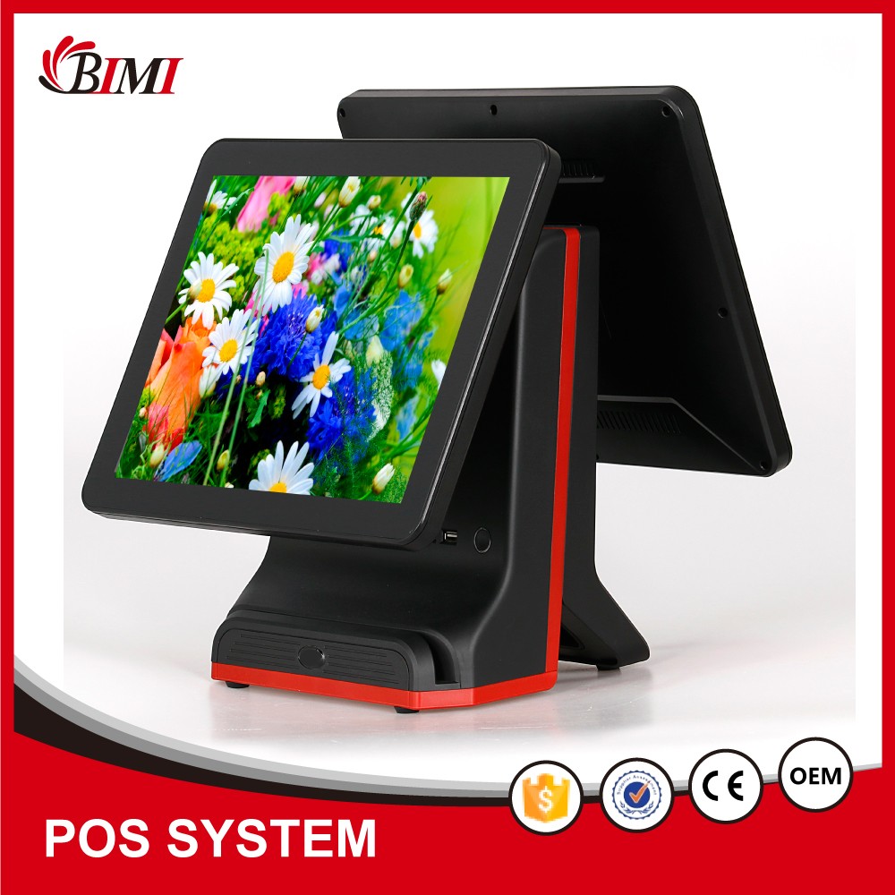 15'' Ture Flat Touch Screen Bimi 2021 POS Terminal/2019 External Card Reader Optional