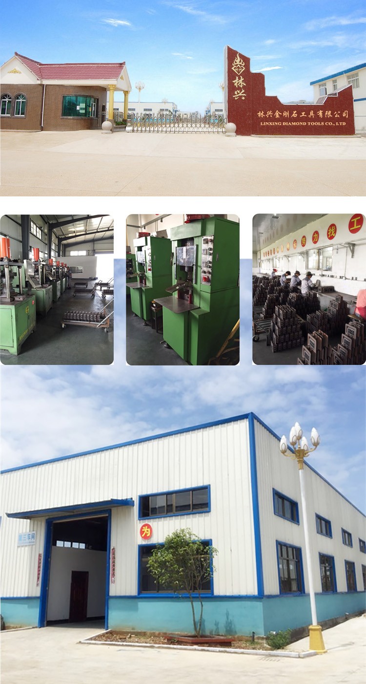 Cutting Linxing Diamond Granite Segment Tips with Synthetic Diamond and Metal Admixture