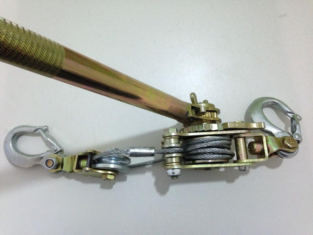 Ratchet Withdrawing Wire Tool Wire Rope Tightener capacity 1000 kg in Line Construction
