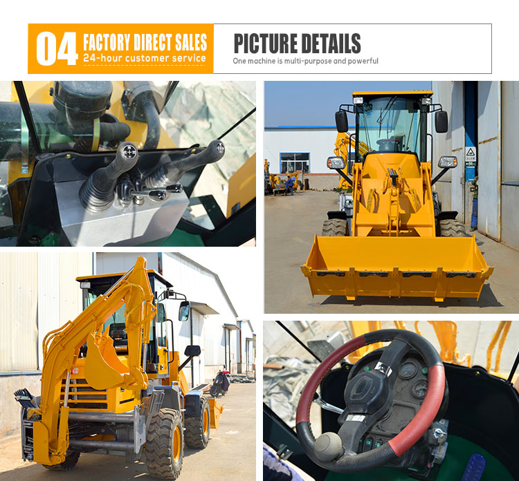 Diesel CE Epa Engine Mini Retroexcavadora Farm Backhoe Excavator Loader 4x4 Backhoe