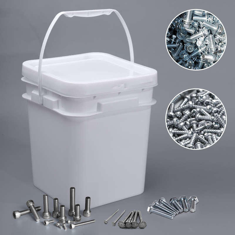 High Quantity 5L 9L 12L 18L 20L Rectangular Square Plastic Bucket For Hardware Accessories