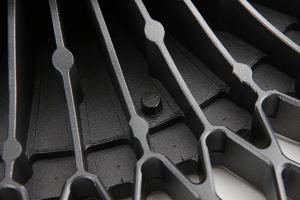 China Black UFO High Bay Meanwell / Sosen Drive Round LED High Bay Air Flow Heat Sink wholesale