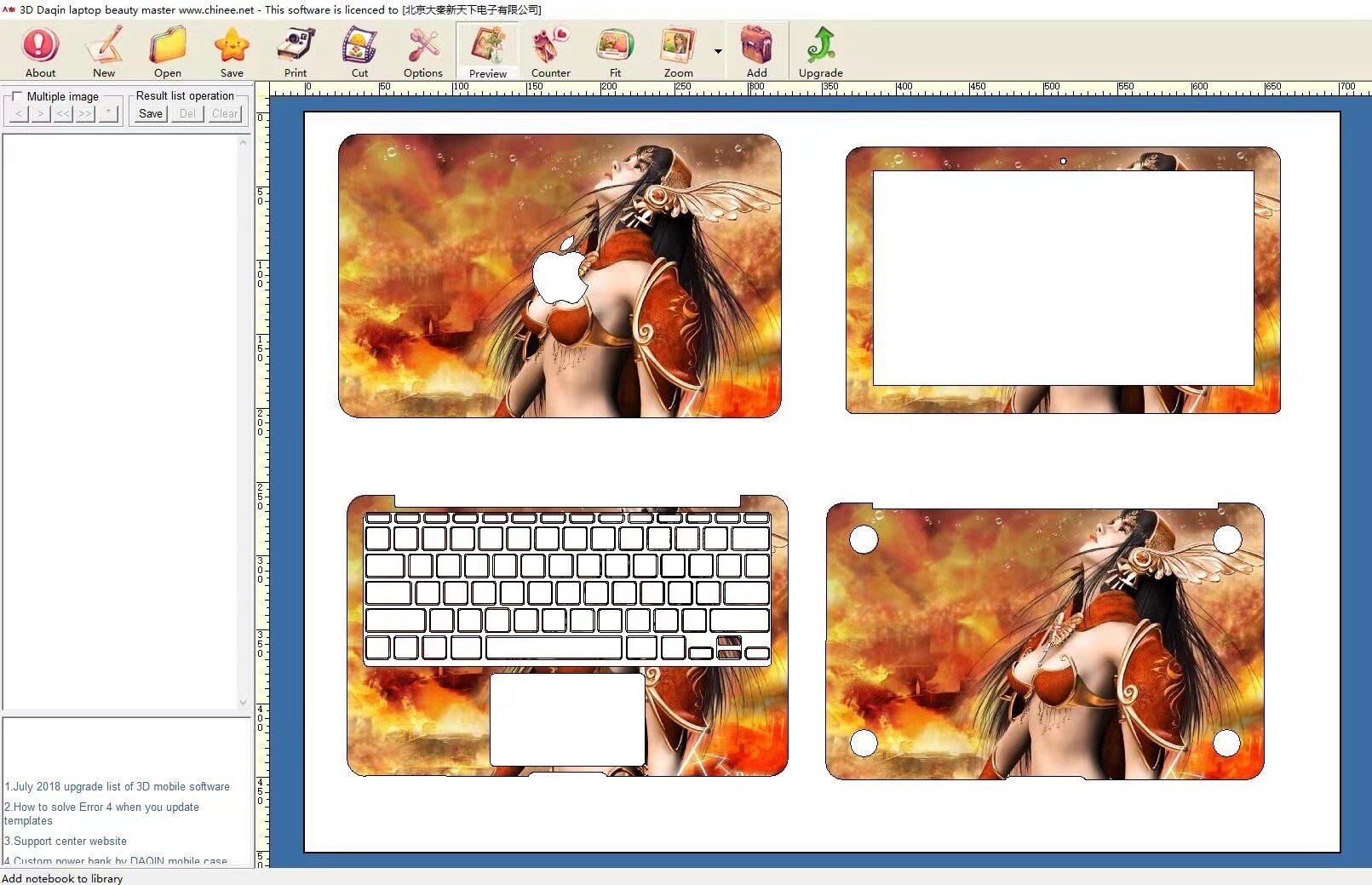 Daqin Laptop / Video Games Pc Beauty Software Customized Stickers