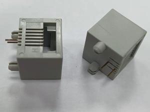 China 6P2C Female Vertical RJ45 Connector Through Hole Mounting wholesale