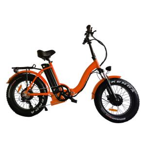 China Beach Cruiser Electric Folding Fat Tire Bike Battery Cycle Fat Tyre Ebikes wholesale